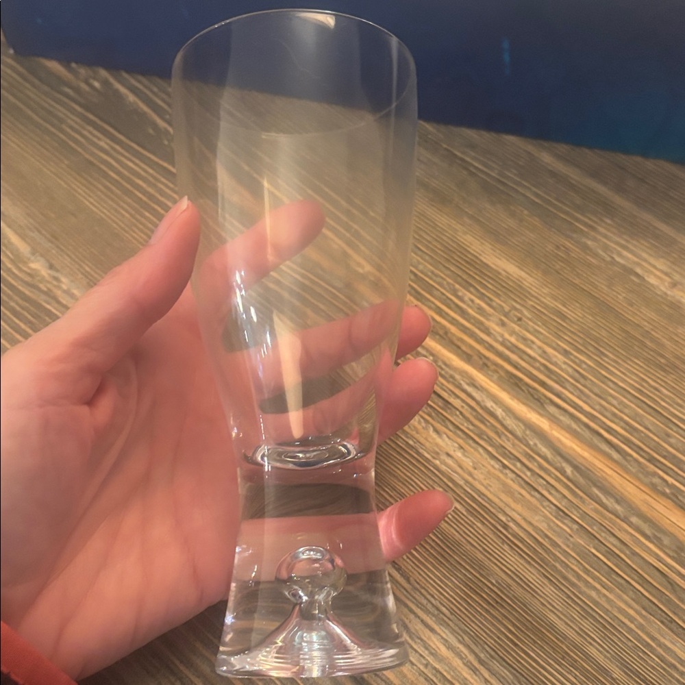 IITTALA FINLAND 10.5 oz. Set/4 Tapio Glass Drinkware Wine Beer Glasses Stem